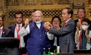 जी20 सम्मेलन के लिए प्रधानमंत्री मोदी भारत मंडपम पहुंचे।