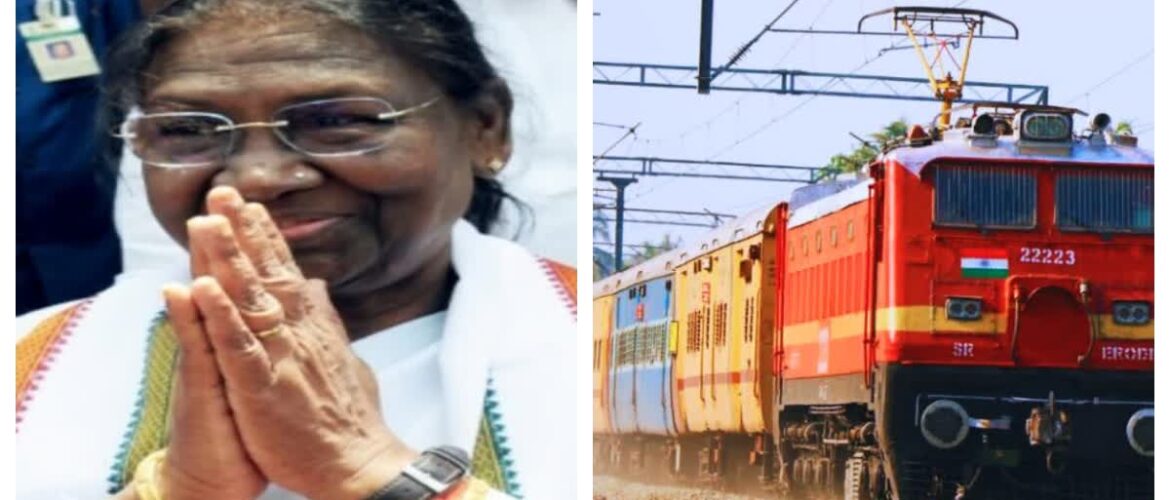 ओडिशा में राष्ट्रपति द्रौपदी मुर्मू बादामपहर में तीन नई ट्रेनों को हरी झंडी दिखाकर रवाना करेंगी