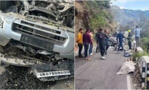 मसूरी देहरादून मार्ग पर भीषण हादसा, वाहन दुर्घटनाग्रस्त 6 लोगों की मौत