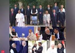 जी7 शिखर सम्मेलन के ‘आउटरीच नेशन’ सत्र में दुनिया भर के नेताओं ने खिंचवाई फोटो