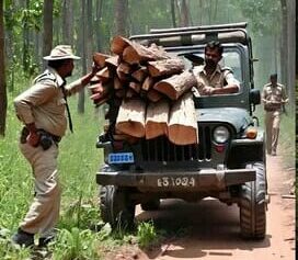 हलद्वानी में दबंग वन तस्कर ने वन दरोगा की पिटाई कर दी और तमंचा तान कर जान से मारने की धमकी दी