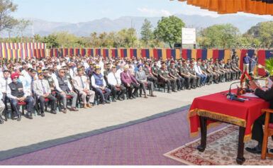 राज्यपाल ने बटालियन के शहीदों को श्रद्धांजलि अर्पित की
