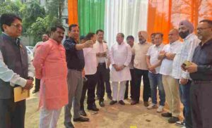 प्रदेश कांग्रेस अध्यक्ष करन माहरा के नेतृत्व में विशाल ’’संविधान बचाओ’’ रैली का अयोजन